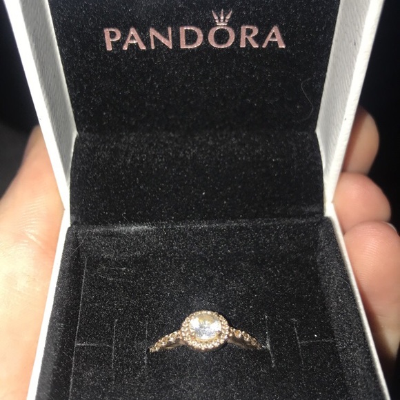 Rose Gold Pandora Diamond Ring - Picture 1 of 1